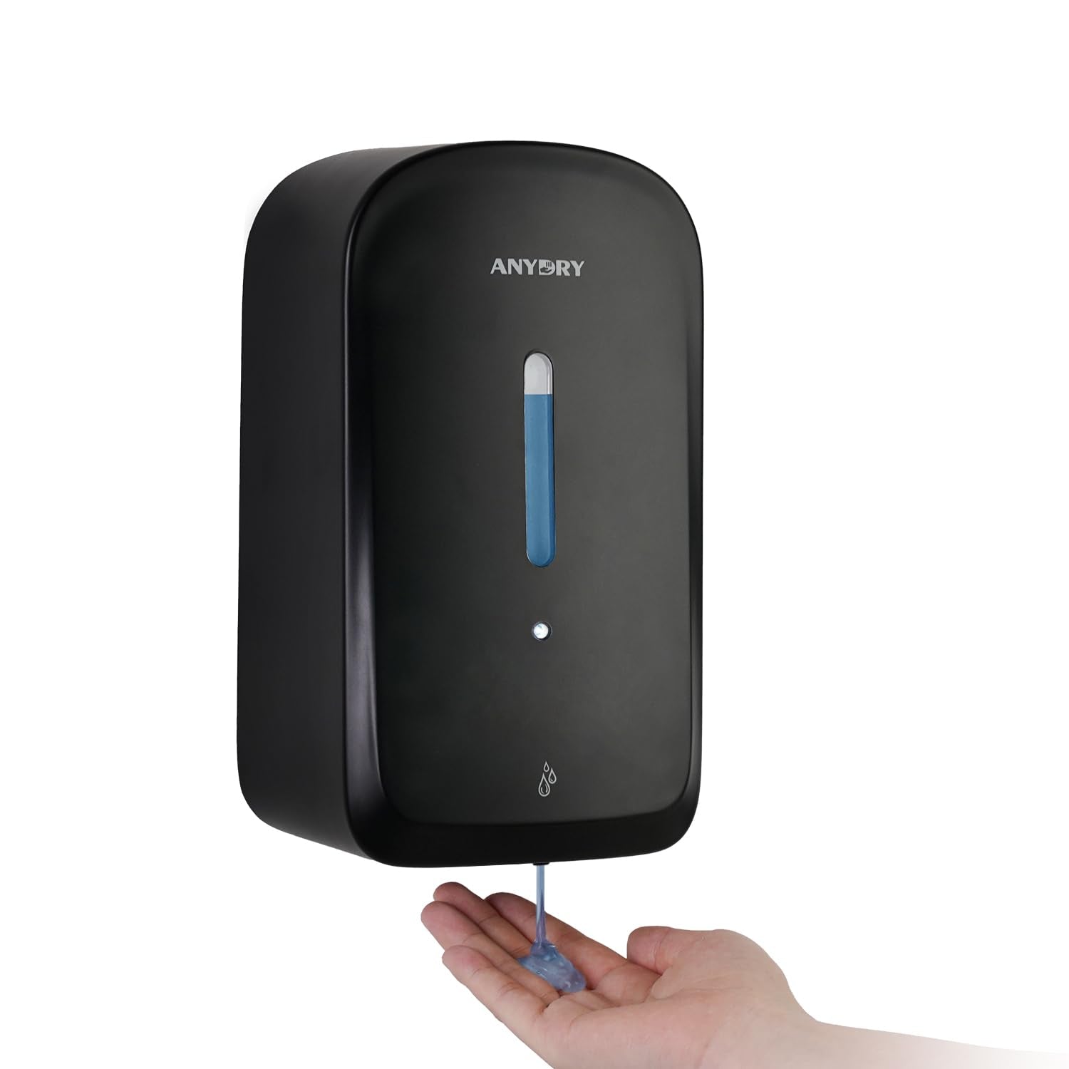 ANYDRY Commercial Automatic Soap Dispenser Large 34fl oz/1000ml Capacity Wall-Mounted Touchless Liquid Dispenser for High-Traffic Restrooms, Offices, Hospitals Model AD1220S