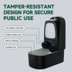 ANYDRY Commercial Automatic Soap Dispenser Large 34fl oz/1000ml Capacity Wall-Mounted Touchless Liquid Dispenser for High-Traffic Restrooms, Offices, Hospitals Model AD1220S