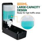 ANYDRY Manual Liquid Soap Dispenser Wall Mount, 27fl oz (800 ml) Large Capacity for Commercial Bathroom, Model AD1009