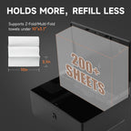 ANYDRY 200-Sheet Wall-Mounted Paper Towel Dispenser, Fits Multi-Fold Towels up to 10x3.15 Inches, Perfect for Home & Business Model AD5101