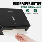 ANYDRY Wall-Mounted Paper Towel Dispenser – Fits Tri-Fold Towels up to 10x3.1 Inches, Holds 200 Sheets, Ideal for Home & Commercial Use Model AD5102