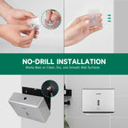 ANYDRY Wall-Mounted Paper Towel Dispenser – Fits Tri-Fold Towels up to 10x3.1 Inches, Holds 200 Sheets, Ideal for Home & Commercial Use Model AD5102
