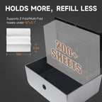 ANYDRY 200-Sheet Wall-Mounted Paper Towel Dispenser, Fits Multi-Fold Towels up to 10x3.15 Inches, Perfect for Home & Business Model AD5101