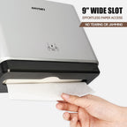 ANYDRY 200-Sheet Wall-Mounted Paper Towel Dispenser, Fits Multi-Fold Towels up to 10x3.15 Inches, Perfect for Home & Business Model AD5101