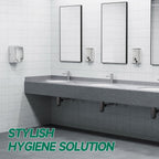 ANYDRY Commercial Wall Mounted Soap Dispenser 37fl oz 1100ml Large Capacity Brushed Stainless Steel Manual Dispenser for High Traffic Restrooms, Model AD1010
