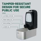 ANYDRY Commercial Automatic Soap Dispenser Large 34fl oz/1000ml Capacity Wall-Mounted Touchless Liquid Dispenser for High-Traffic Restrooms, Offices, Hospitals Model AD1220S
