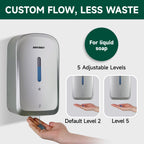 ANYDRY Commercial Automatic Soap Dispenser Large 34fl oz/1000ml Capacity Wall-Mounted Touchless Liquid Dispenser for High-Traffic Restrooms, Offices, Hospitals Model AD1220S