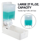 ANYDRY 27fl oz (800 ml) Manual Wall Mounted Soap Dispenser, Ideal for Commercial Bathrooms Restaurants Hotels, Use with Liquid Hand Soap Shampoo, Model AD1006