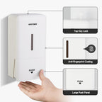 ANYDRY 27fl oz (800 ml) Manual Wall Mounted Soap Dispenser, Ideal for Commercial Bathrooms Restaurants Hotels, Use with Liquid Hand Soap Shampoo, Model AD1006