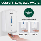 ANYDRY Commercial Automatic Soap Dispenser Large 34fl oz/1000ml Capacity Wall-Mounted Touchless Liquid Dispenser for High-Traffic Restrooms, Offices, Hospitals Model AD1220S