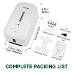 ANYDRY Commercial Automatic Soap Dispenser Large 34fl oz/1000ml Capacity Wall-Mounted Touchless Liquid Dispenser for High-Traffic Restrooms, Offices, Hospitals Model AD1220S